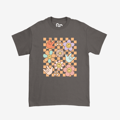 Daisy ILY Checkered Youth Tee