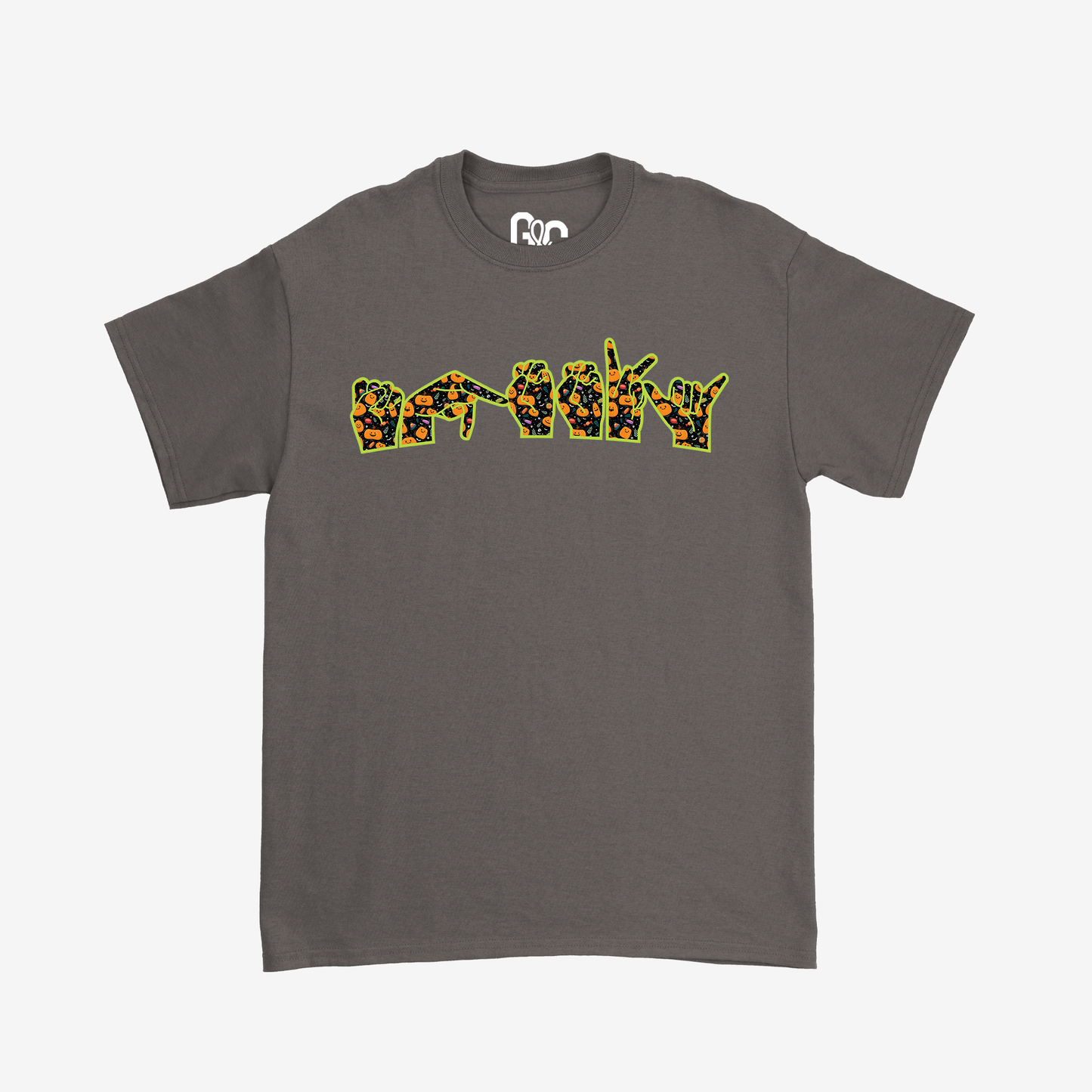 Spooky ILY Vibes Glitter Tee