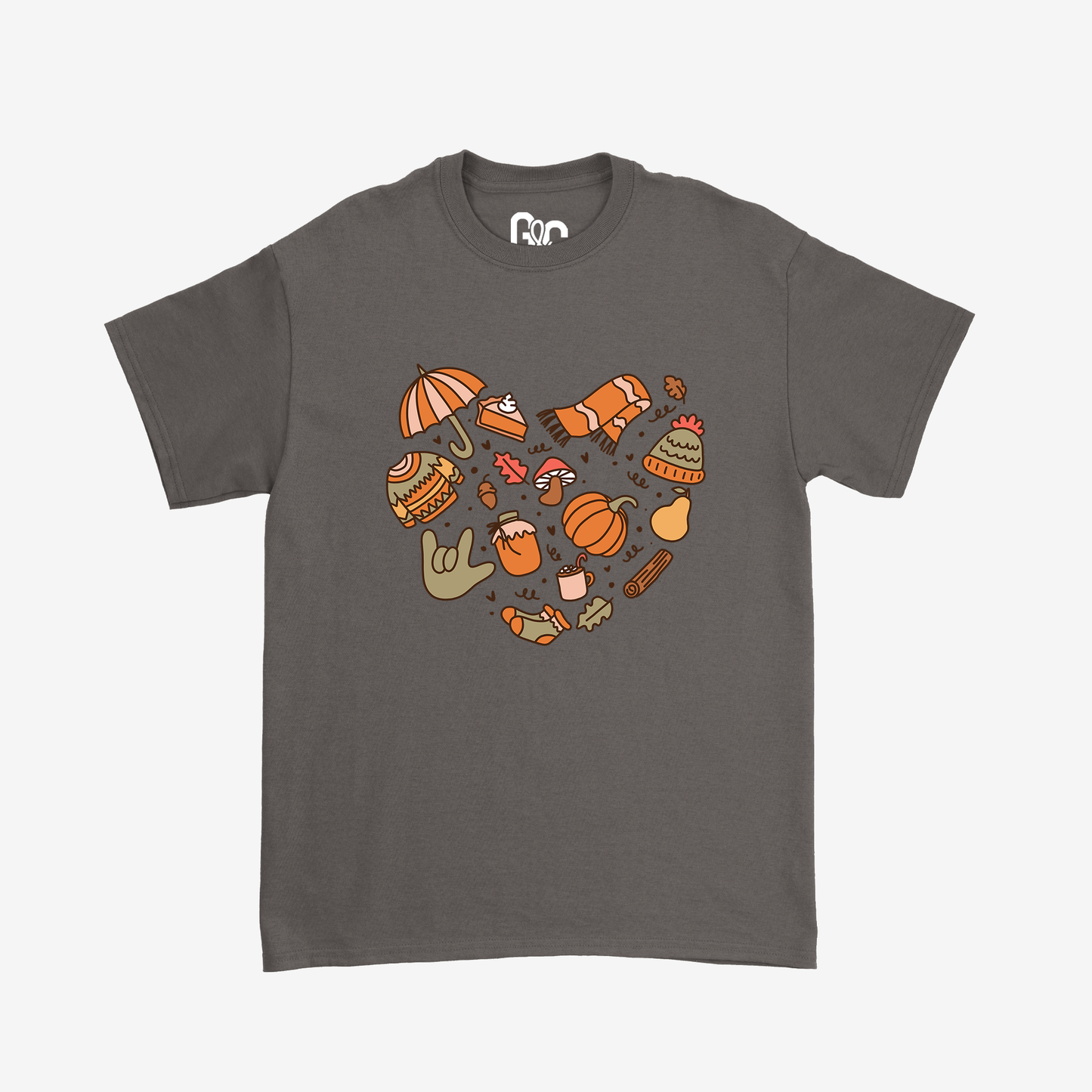 Fall Doodle Heart Tee