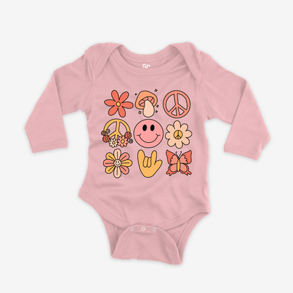 Love & Peace Onesie Sleeve
