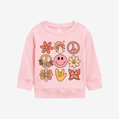 Love & peace Toddler Crewneck