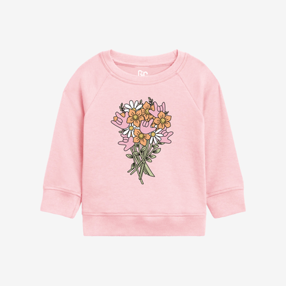 ILY Flower Toddler Crewneck
