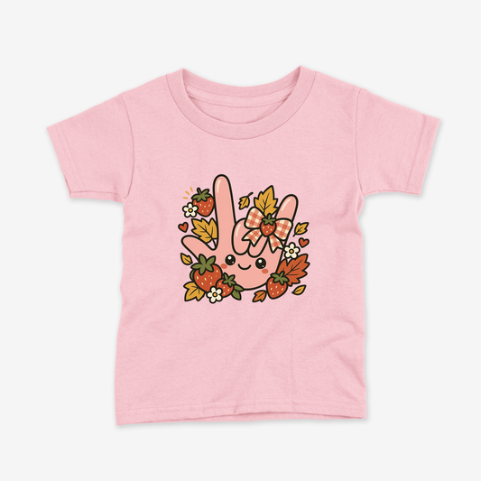 Strawberry Fall ILY Toddler Tee