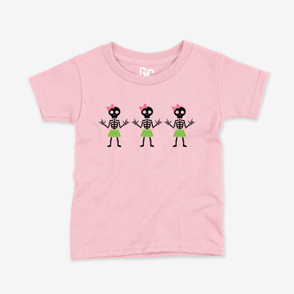 Girl Skeleton Toddler Tee