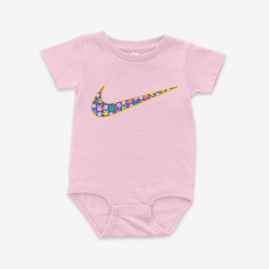 Flower ILY Swoosh Onesie Tee