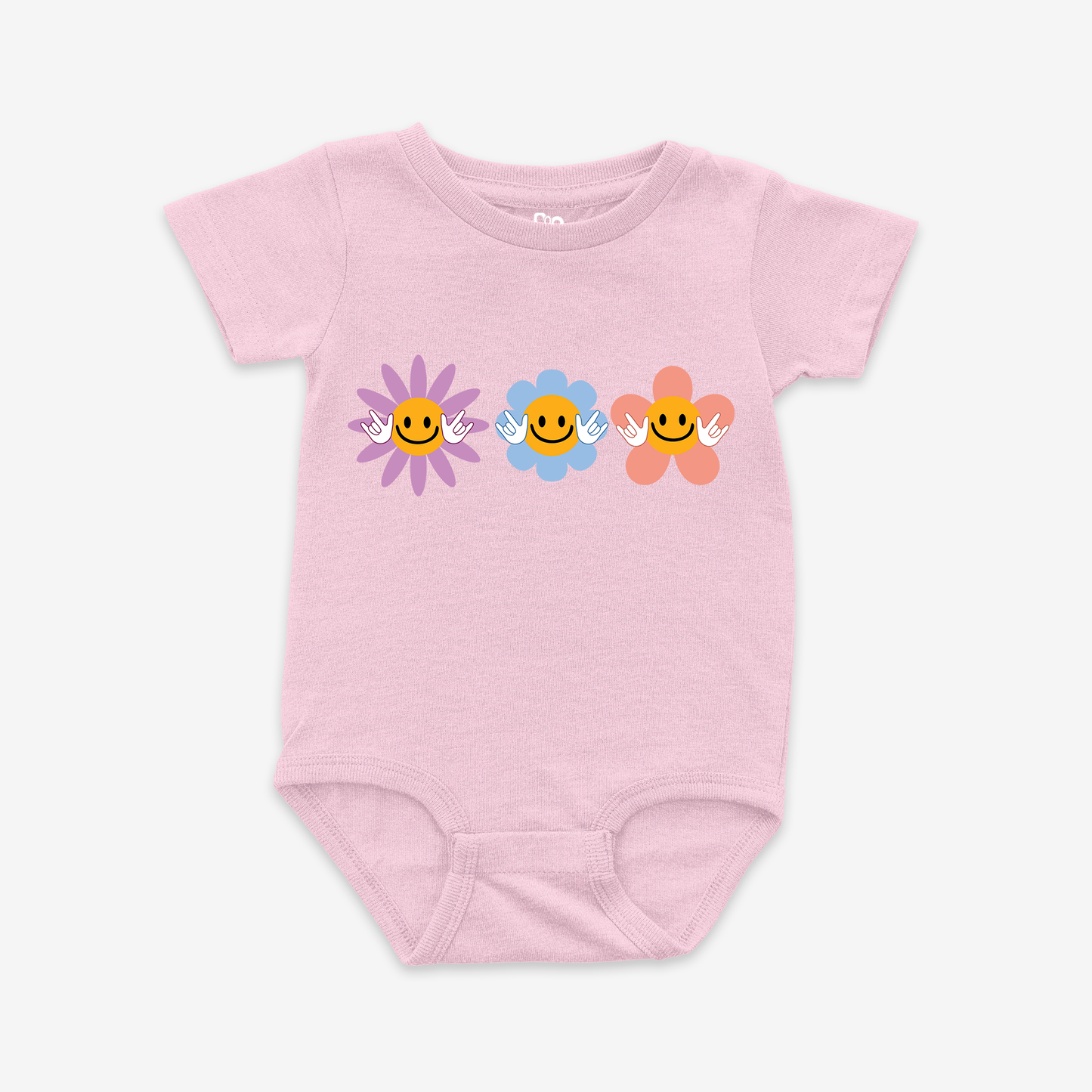 ILY Flower Onesie Tee