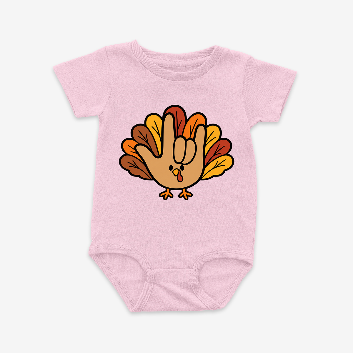 Turkey ILY Onesie Tee