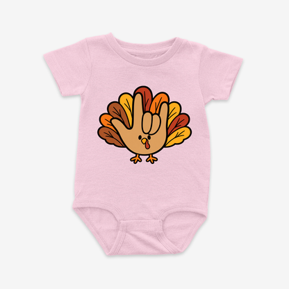 Turkey ILY Onesie Tee