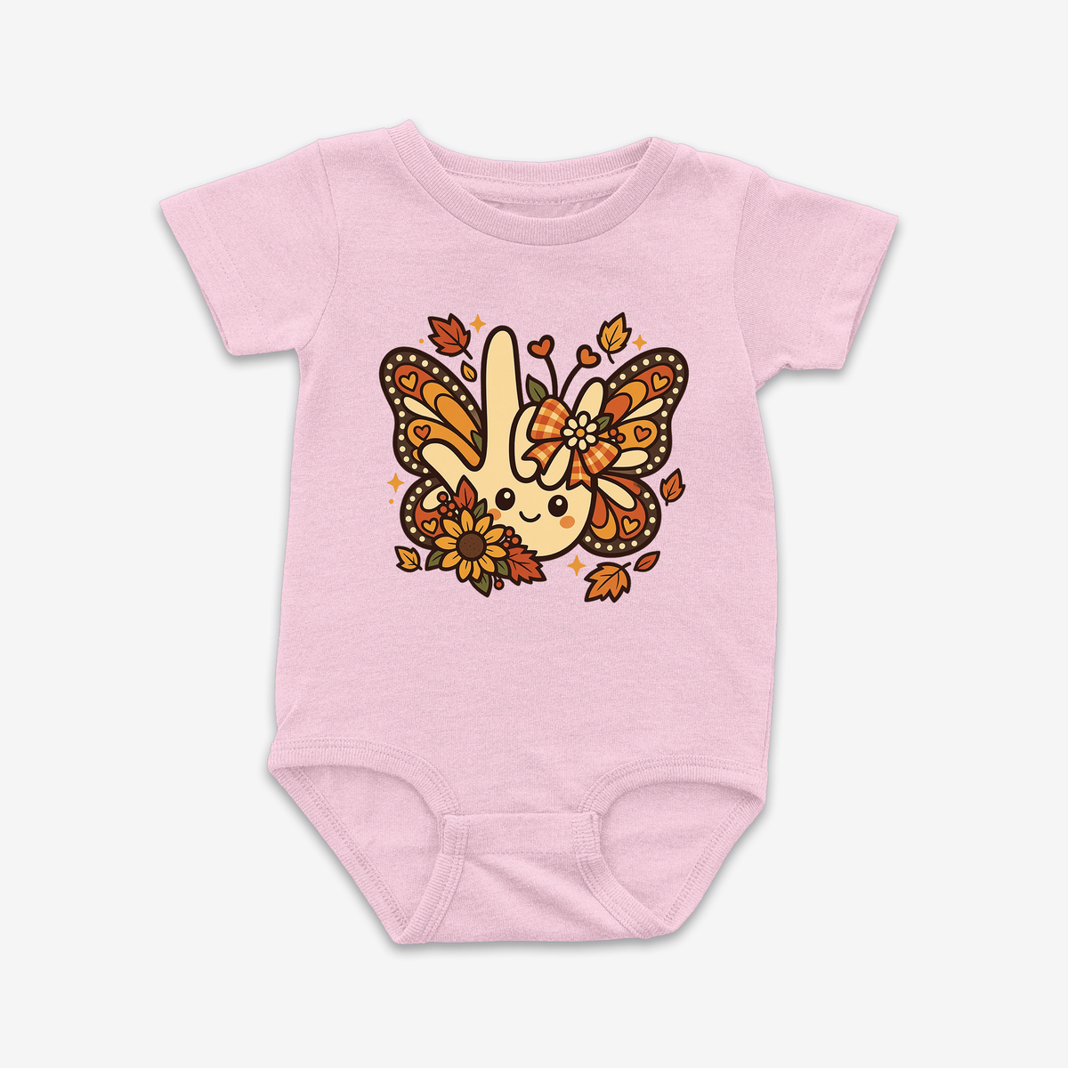 Butterfly Fall ILY Onesie Tee