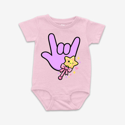 Magic Wand ILY Onesie Tee