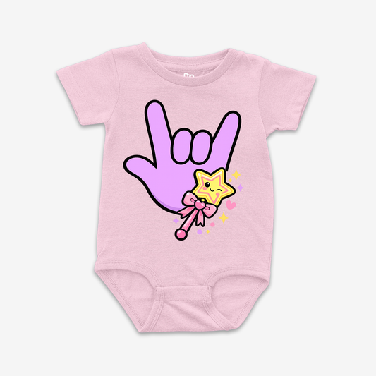 Magic Wand ILY Onesie Tee