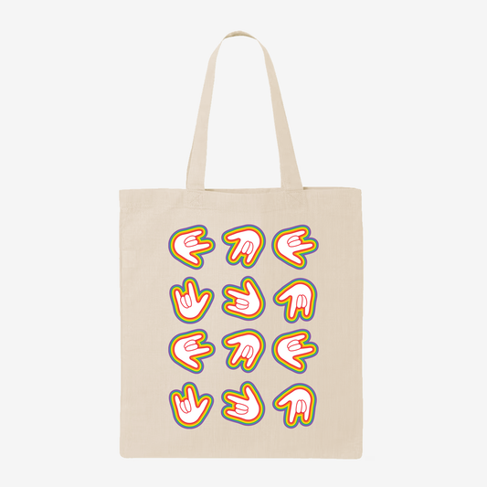 ILY Rainbow Tote Bag