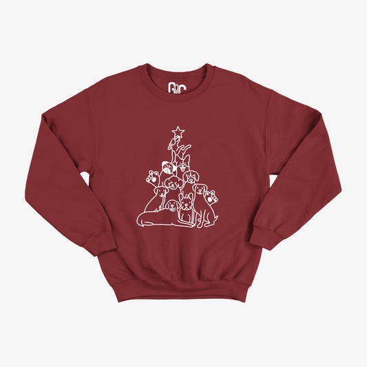 Dog Christmas Tree Crewneck