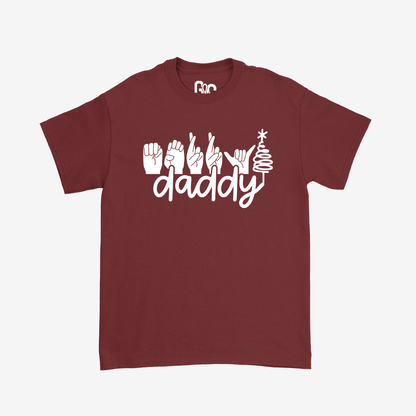 Merry Daddy White Tee