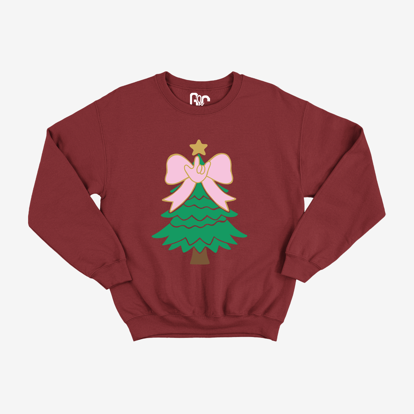 Bow Christmas Tree Crewneck