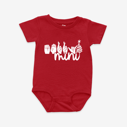 Merry Mini whiteOnesie Tee