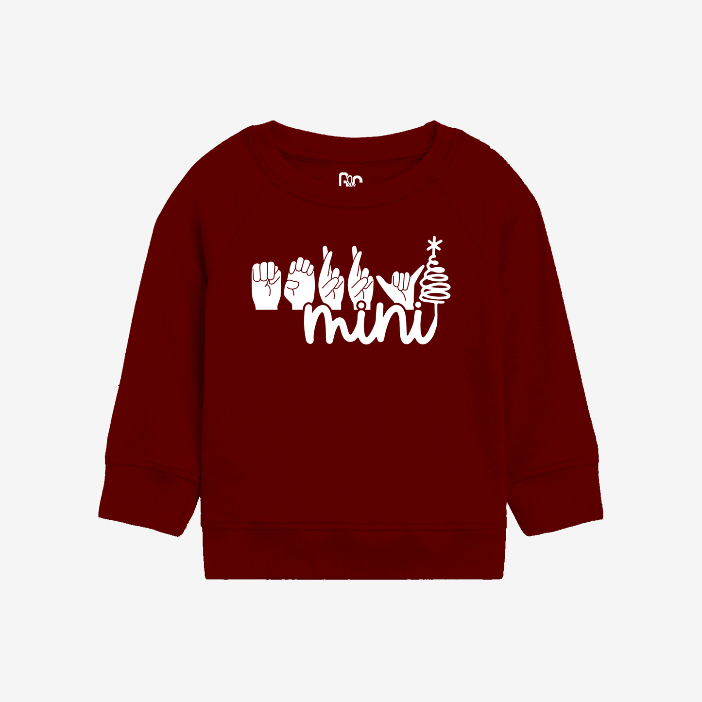 Merry Mini Whire Toddler Crewneck