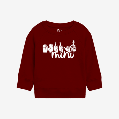 Merry Mini Whire Toddler Crewneck