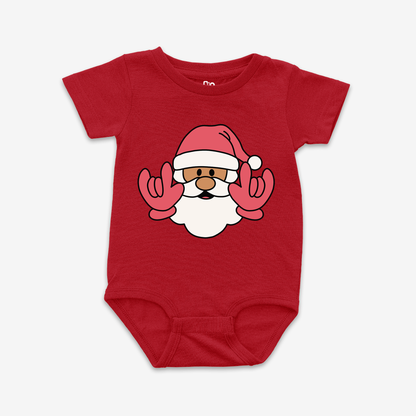 Santa ILY Onesie Tee