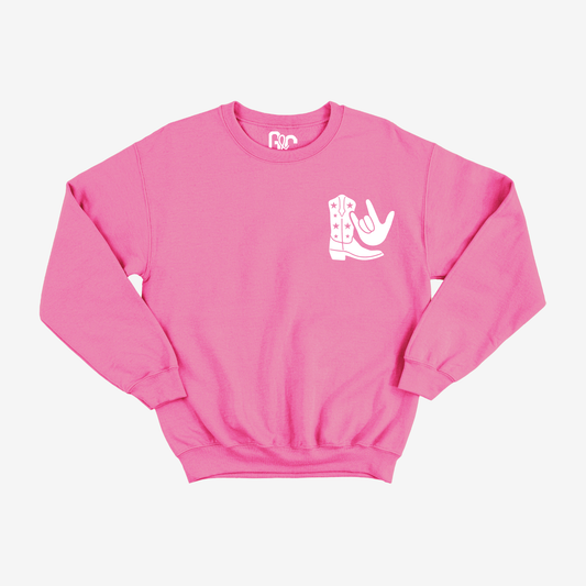 Cowgirl Boot ILY Youth Crewneck