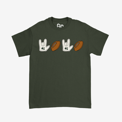 Football & ILY Tee