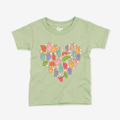 Heart of Alphabet Toddler Tee