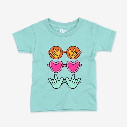 Summer Sunglass ILY Toddler Tee
