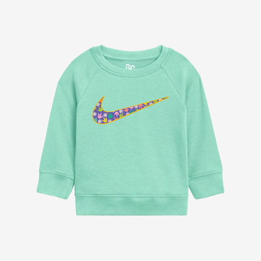 Flower ILY Swoosh Toddler Crewneck