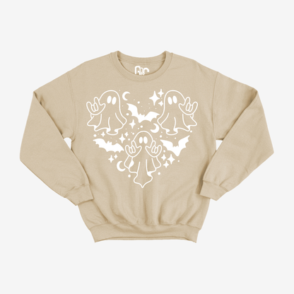 Ghostly Heart ILY Crewneck