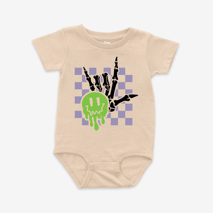 Spooky ILY Checkered Onesie Tee