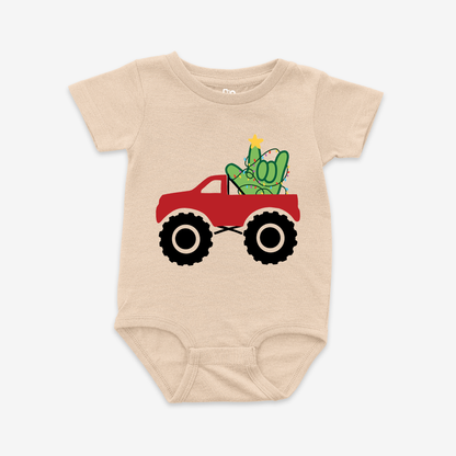 Xmas Truck ILY Onesie Tee