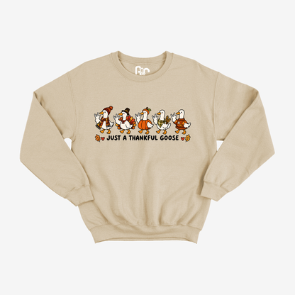 Just A Thankful Goose Crewneck