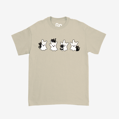 Spooky Cat ILY Ghost Tee