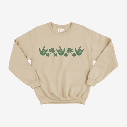Four-Leaf ILY Crewneck