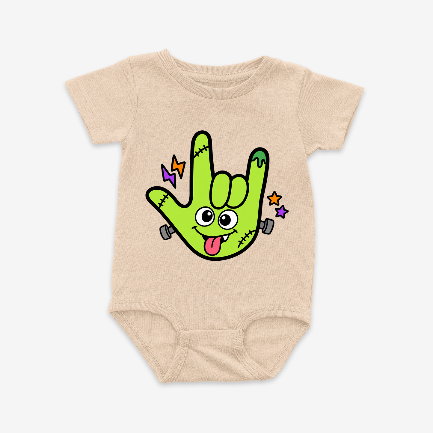 Frankenstein ILY Onesie Tee