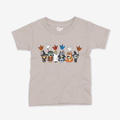 Bluey Halloween ILY Toddler Tee