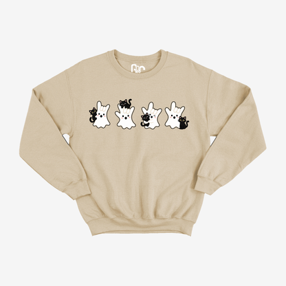 Spooky Cat ILY Ghost Crewneck