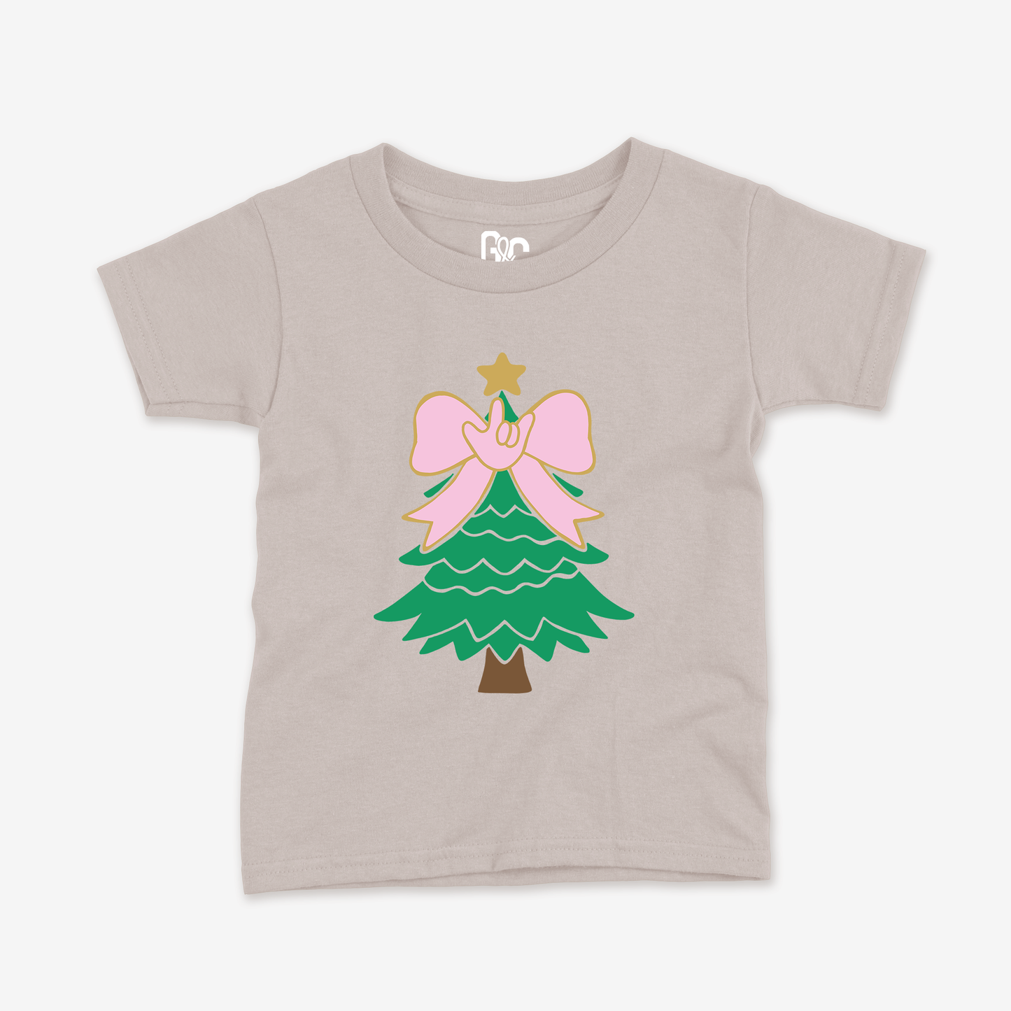 Bow Xmas Tree Toddler Tee