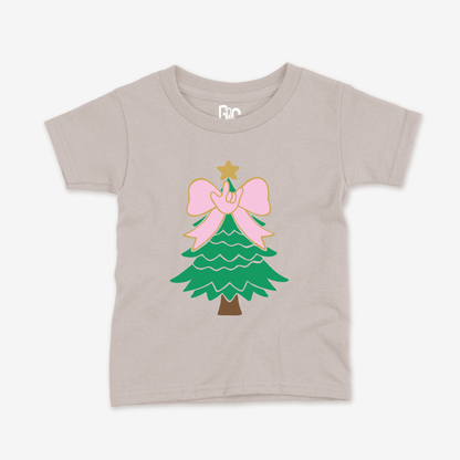 Bow Xmas Tree Toddler Tee