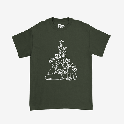 Dog Christmas Tree Tee