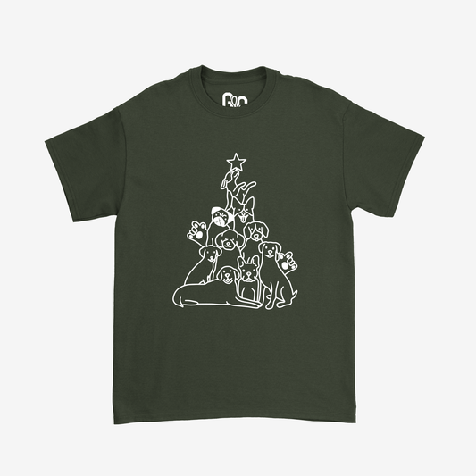 Dog Christmas Tree Tee