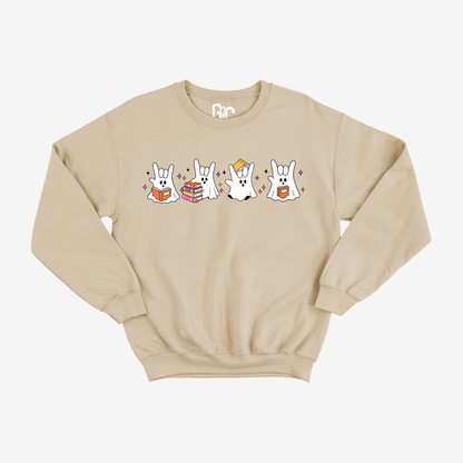 ILY Book Ghost Crewneck