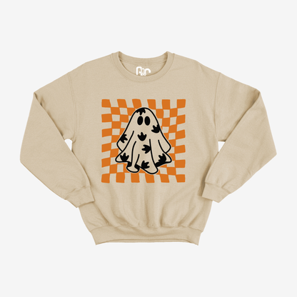 Checkered Ghosty ILY Crewneck