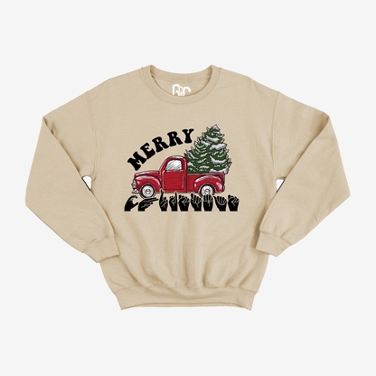 Merry Christmas Truck Crewneck
