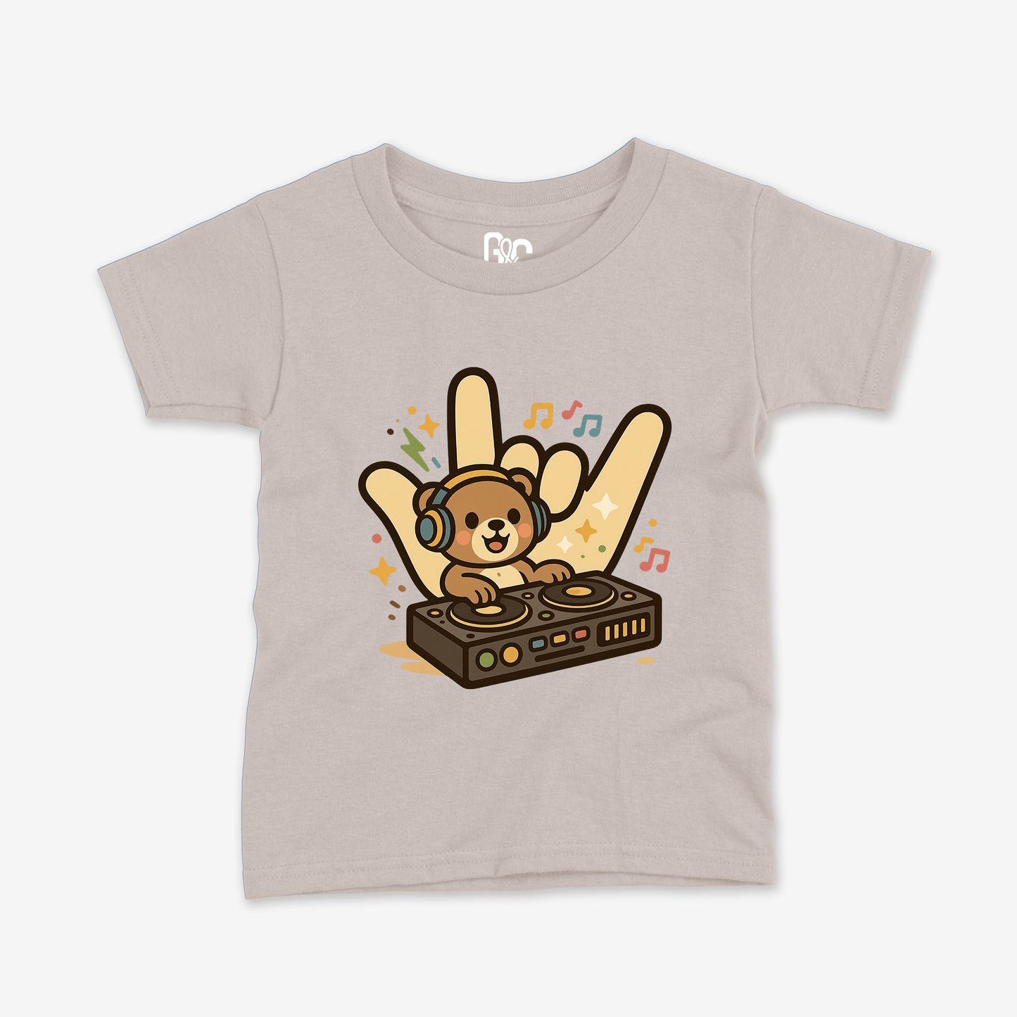 DJ Bear ILY Toddler Tee
