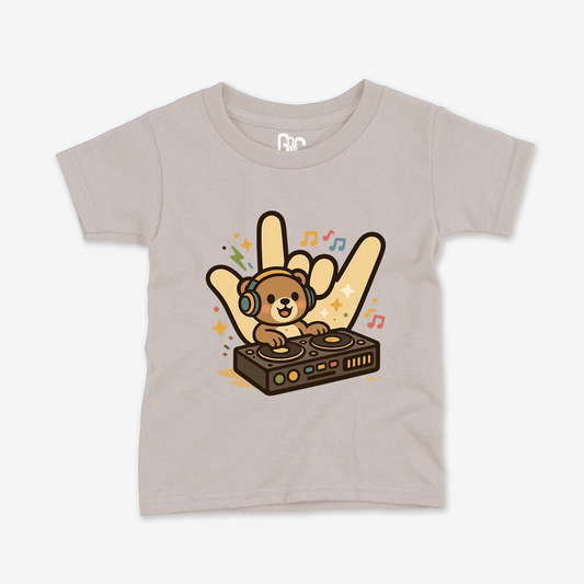 DJ Bear ILY Toddler Tee