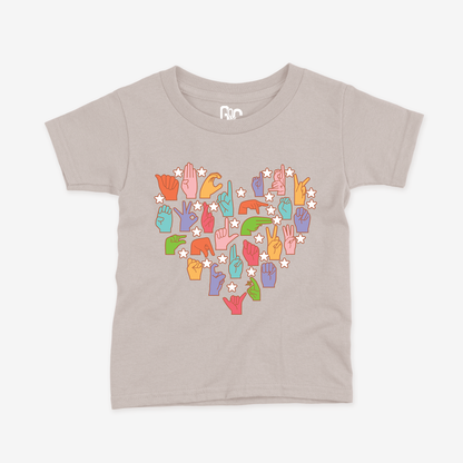 Heart of Alphabet Toddler Tee