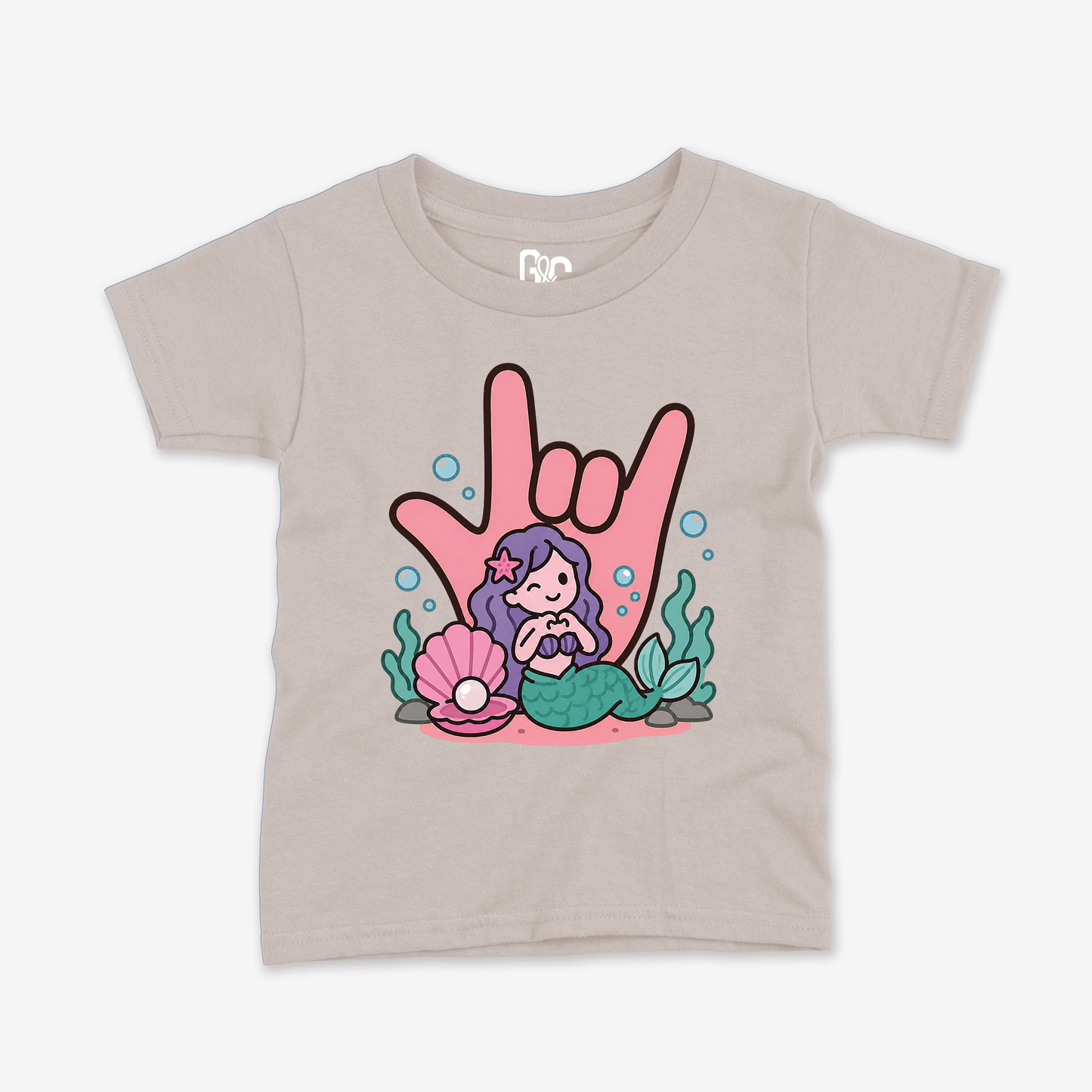 Mermaid ILY Toddler Tee