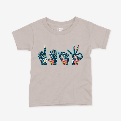 Deaf Flower Toddler Tee