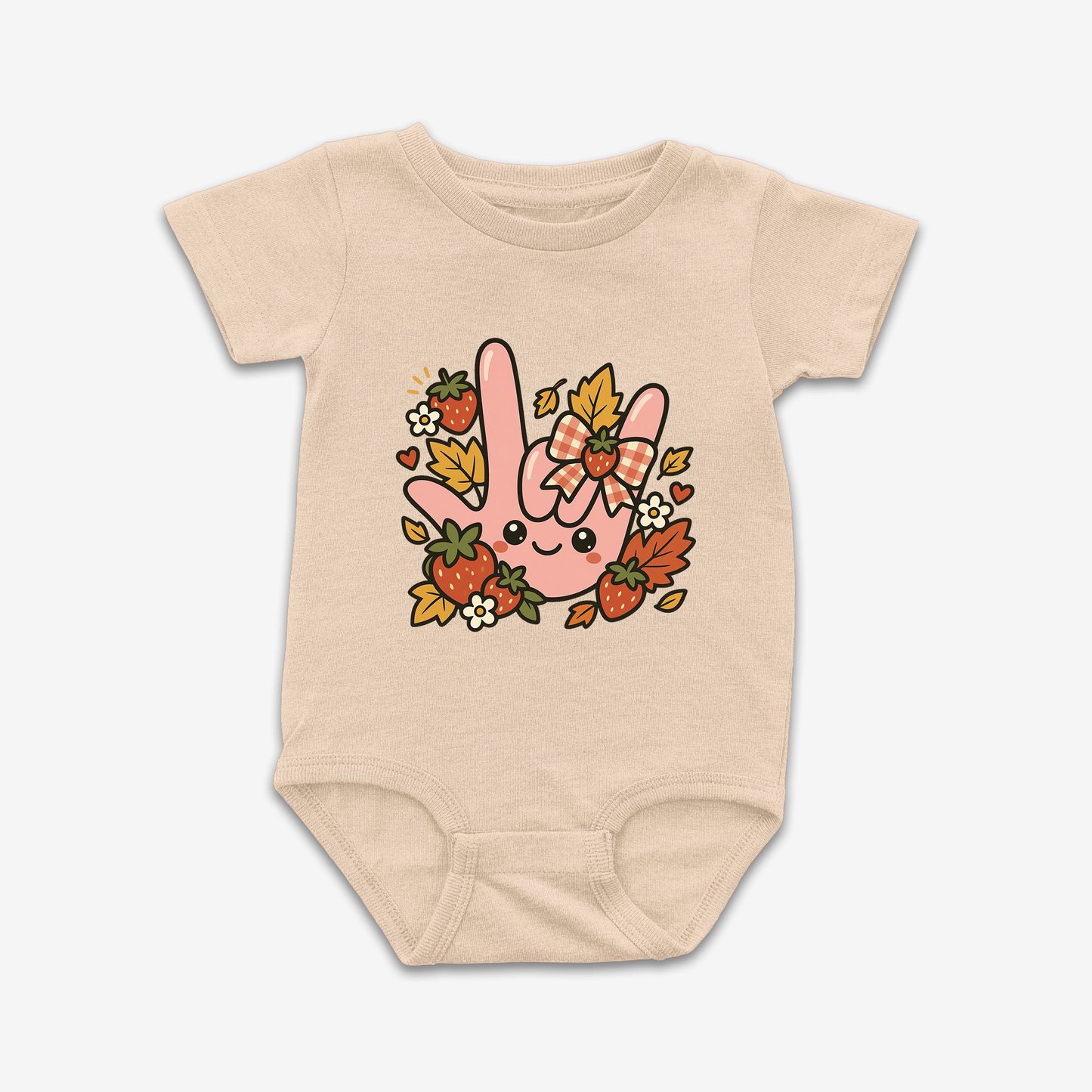 Strawberry Fall ILY Onesie Tee